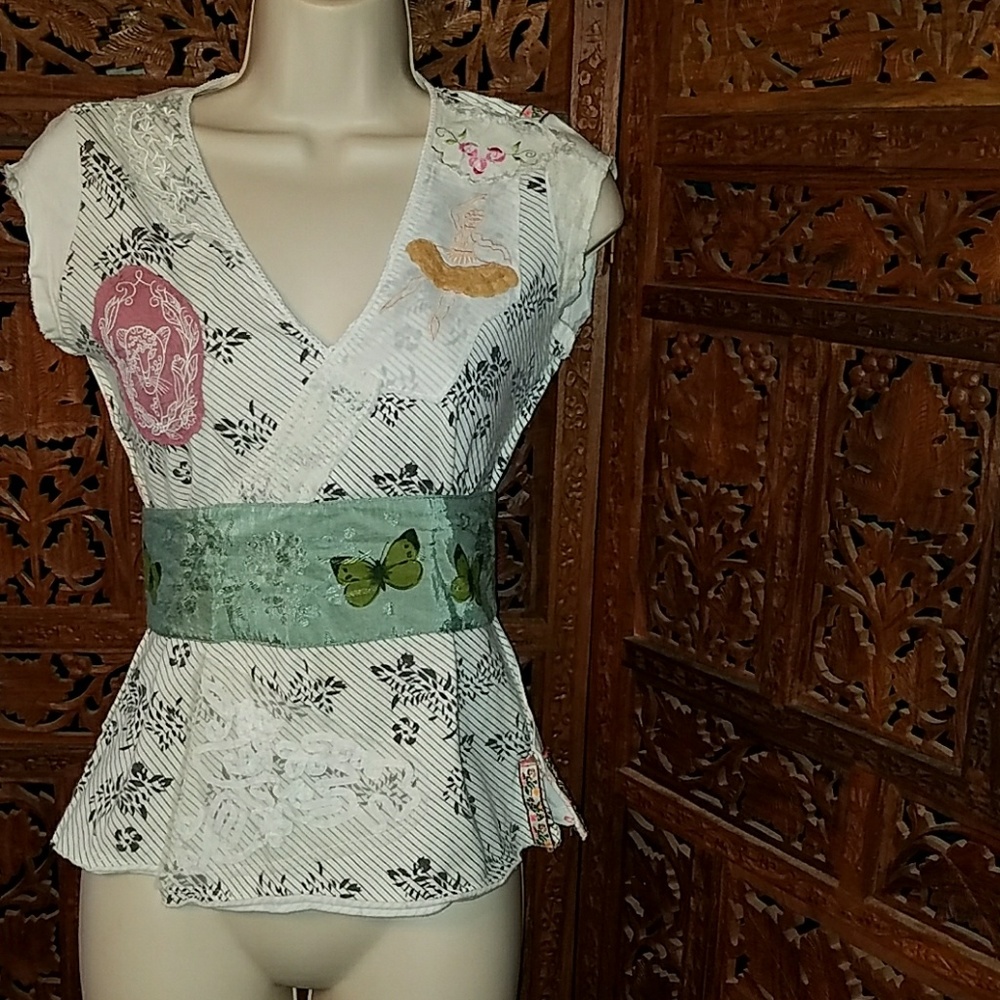 Unique Free People baby doll shirt